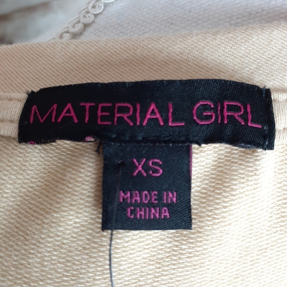 Material Girl Cropped Top Ruffle Sleeve XS 260 - Picture 4 of 5